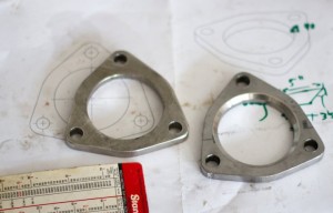Stainless Steel Exhaust Flange for a Ferrari 308 GTS