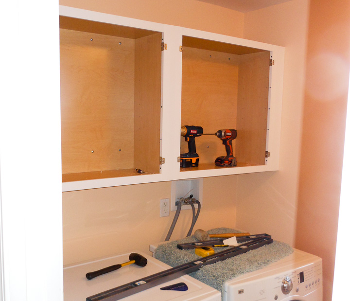 Install tips for cabinets on the wall