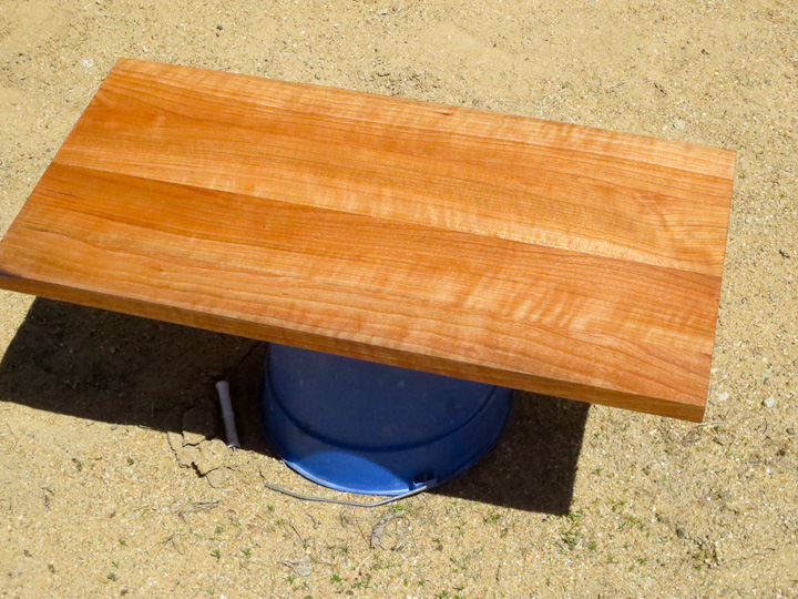 How to make a cherry end table -2209