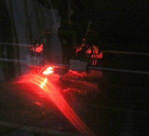 3D printer LED lighted print head - 8275
