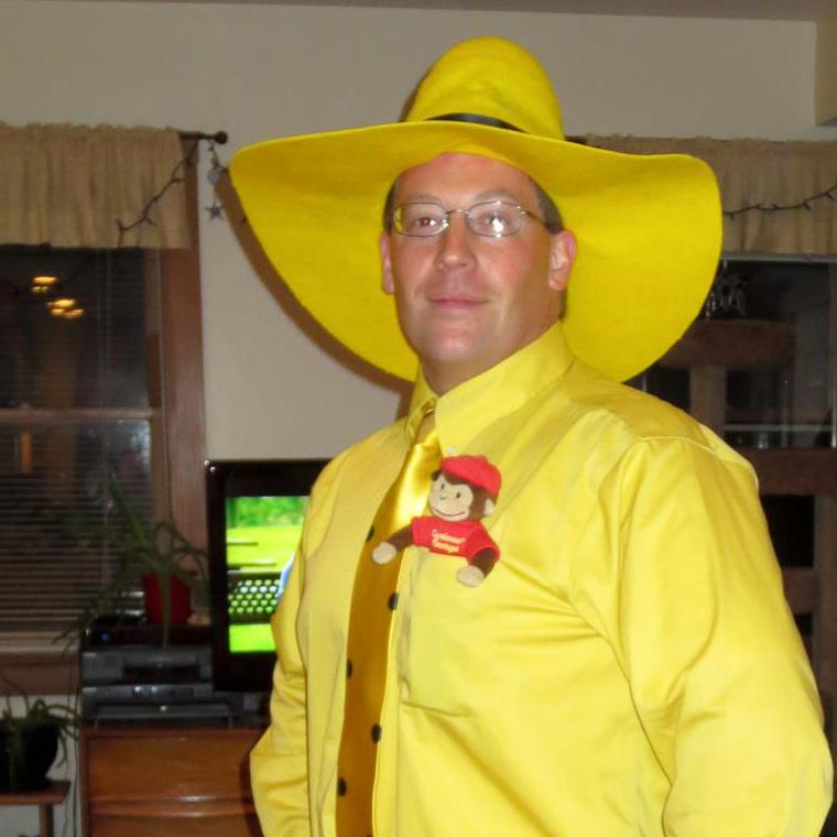 Man in the Yellow Hat Halloween Costume 
