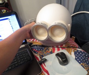 3D printed Minion Goggles