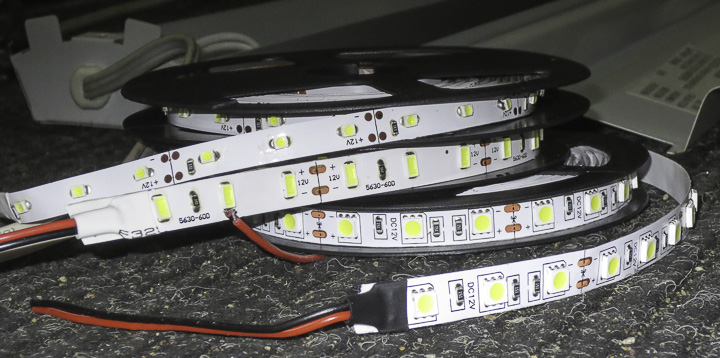 Shop light using 12V DC LEDs using 3528/5050/5630 Flexible Light Strips