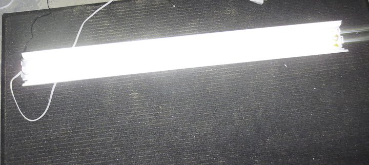 Shop light using 12V DC LEDs using 3528/5050/5630 Flexible Light Strips