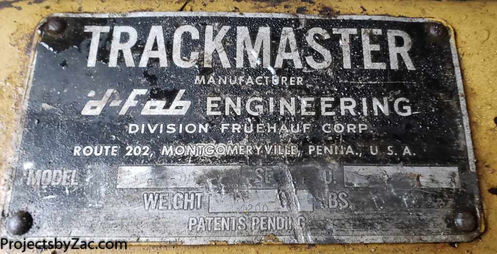 d-Fab Engineering by Fruehauf Corp Trackmaster Crawler Dozer
